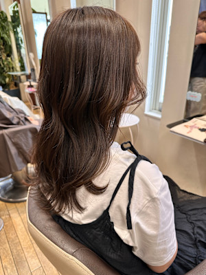 艶グレージュカラー