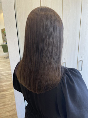 バイオレットカラー/艶髪/ロングヘア