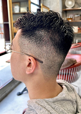 ナチュラルバーバー×メンズパーマ