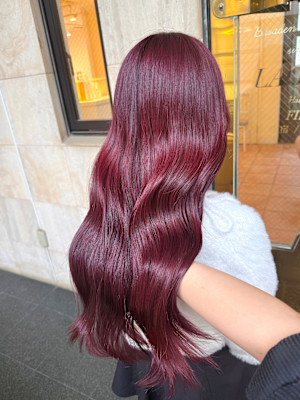 【LAGOON】ブリーチなし♪派手髪チェリーレッド