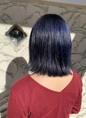 ネイビーブルー|ハイトーンカラー|切りっぱなし【花巻|北上】