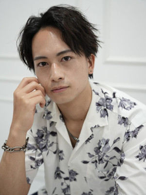 メンズ　波巻きパーマ