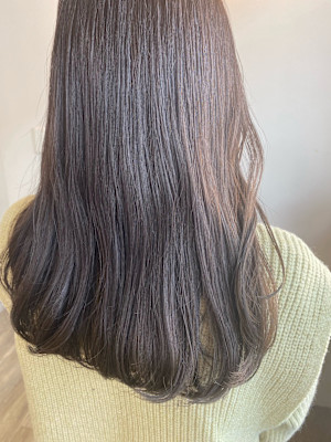 透明感カラー/オリーブグレージュ/ブリーチ無し