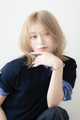 ケアブリーチ♪透明感ミルクティベージュ