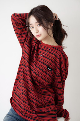 艶髪♪ワインレッド×ウェーブロング