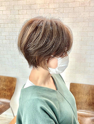 大人ショートボブ/ハンサムショートボブ/大人可愛い