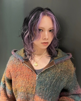 インナーカラー　デザインカラー　ハイトーン　表参道/原宿