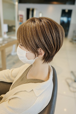 小田急相模原で出来る白髪ぼかしハイライトショート