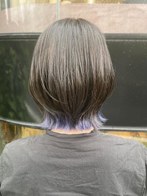 ウルフカット・インナーライトブルー