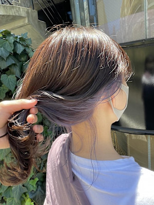 インナーカラー・ラベンダーカラー