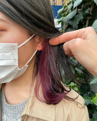 ピンクパープル/ラベンダー/インナーカラー