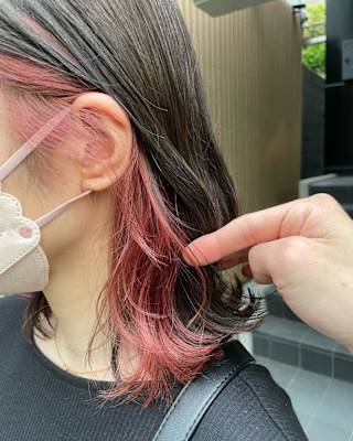 ピンクベージュ/イヤリングカラー/インナーカラー