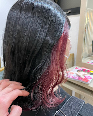 ピンクラベンダー/ピンクパープル/インナーカラー