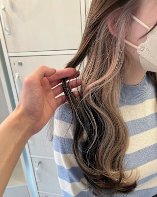 ミルクティーベージュ/グレージュ/インナーカラー