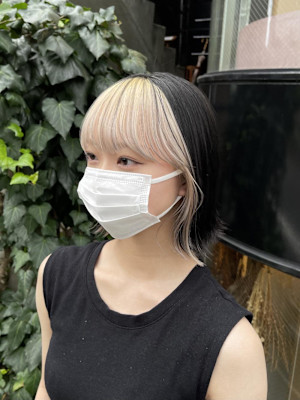 フェイスフレーミング・ブロンドカラー