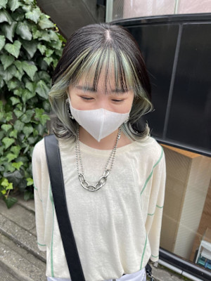 インナーカラー・ミントグリーン