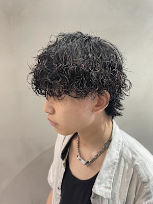 大人気メンズ波巻きパーマ