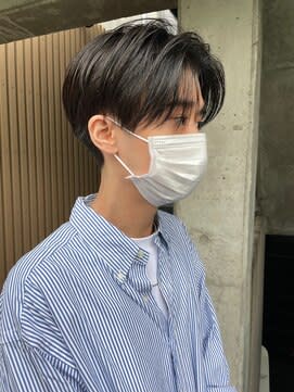 束感　シースルー　センターパート