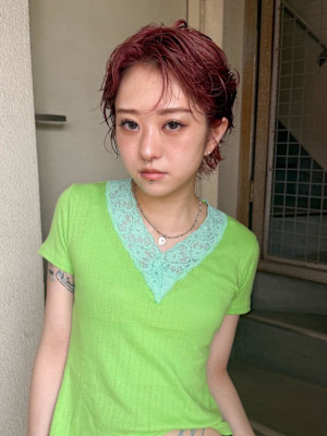 （hinari)ブリーチカラー/レッド