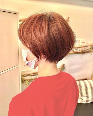 大人可愛い小顔丸みショート