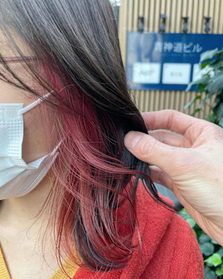 ピンクイヤリングカラー　クリアピンク