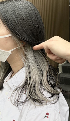 インナーカラー/イヤリングカラー/ホワイトカラー