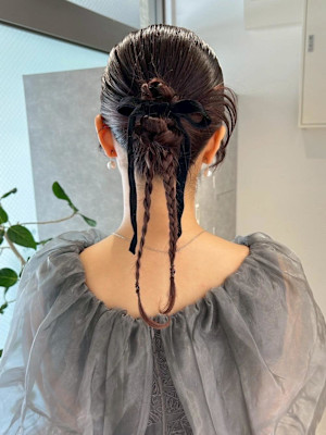 （hinari）カチモリヘアヘアセット/リボンアレンジ