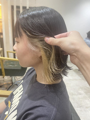 インナーカラー・ブロンド