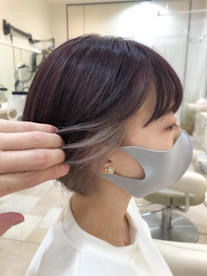 インナーカラーホワイトベージュ