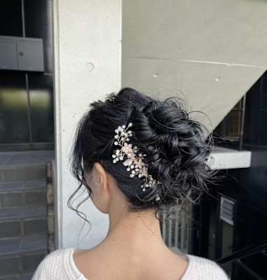 パーティーヘア/2次会ヘア/ふわもこアップ