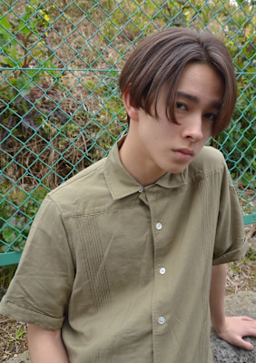 センターパート/nuance short /ツーブロック刈り