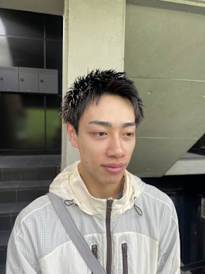 メンズショート/アップバング/スパイキーショート