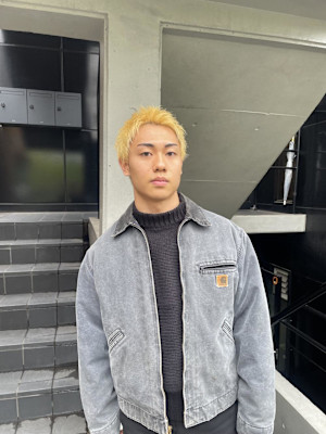 スパイキーショート／ブロンドカラー/ベージュ