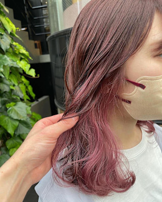 ピンクラベンダー/ラベンダーピンク/インナーカラー