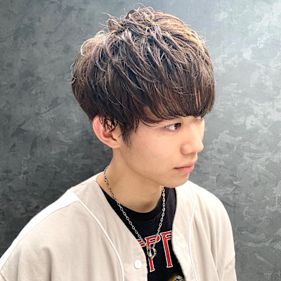 束感カット＋ブラウンマッシュ