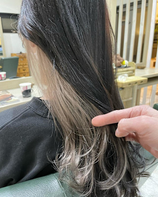 ミルクティーグレージュ/インナーカラー/グレージュカラー