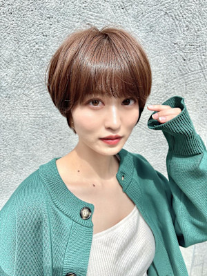 マッシュショート/丸みショートボブ