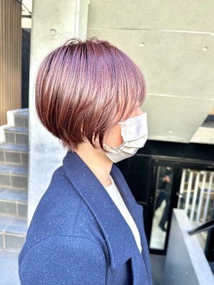 ショートボブ/前下がりショート/大人可愛い