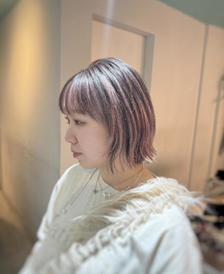 デザインカラー/アンブレラカラー/ピンク&ブラウン