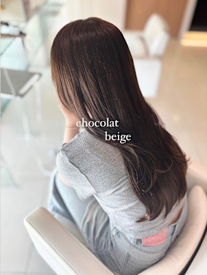 ショコラベージュ/透明感カラー/ブリーチなし/ダブルカラー