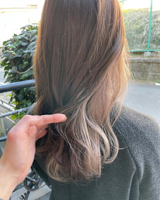 ミルクティーベージュ/ホワイトミルクティー/インナーカラー