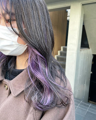 ラベンダーカラー/インナーカラー/ラベンダーピンク