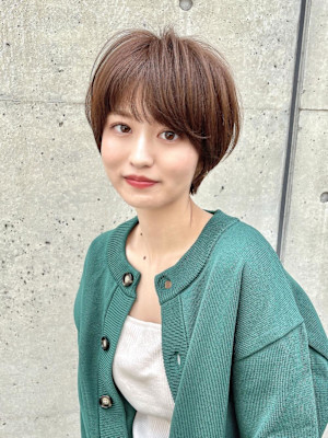 大人マッシュショート/ふんわりショートボブ