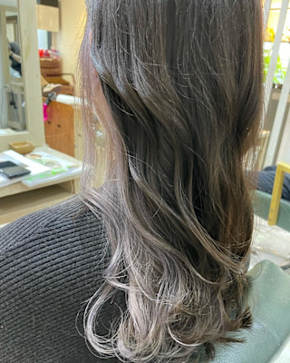 ラベンダーシルバー×グレージュ　インナーカラー