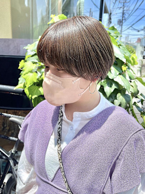 小顔ショート/マッシュショート/大人マッシュショート