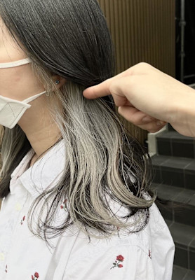 インナーカラー/イヤリングカラー/ホワイトカラー