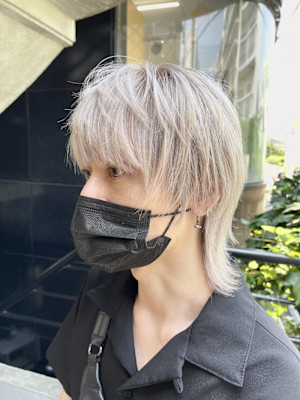 マッシュウルフ・ブロンドカラー