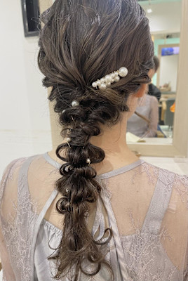 結婚式ヘア/お呼ばれヘア/パーティーヘア/二次会ヘア