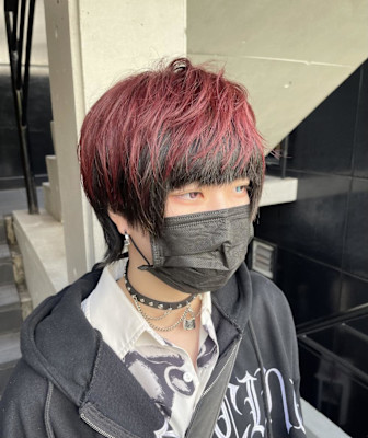 アンブレラカラー/レッド×黒/デザインカラー