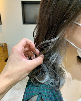 ブルーアッシュ/シルバー/インナーカラー